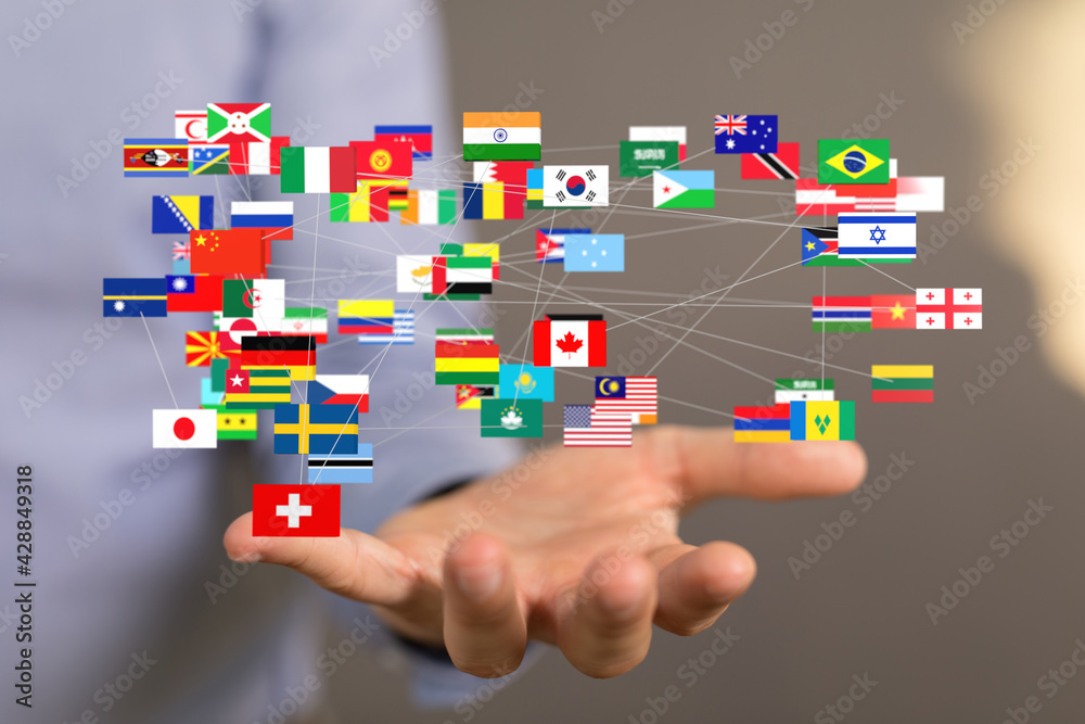 National flags of the countries 3d National flags of the countries 3d