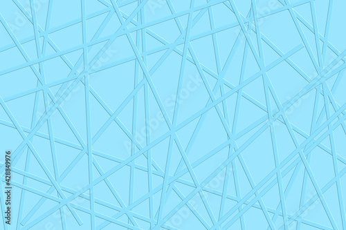 Many blue lines crossing background, abstract image