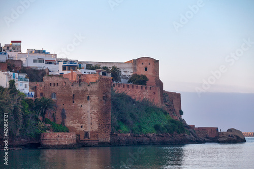Kasbah of the Udayas on the edge of the River Bou Regreg in Rabat, Morocco. photo