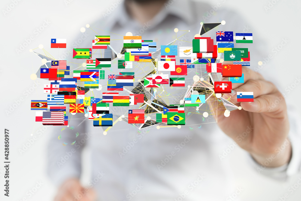 National flags of the countries 3d National flags of the countries 3d