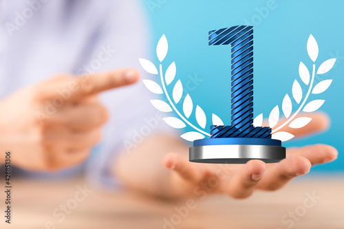 award gold winner first pla...