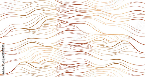 Golden line on white abstract elegant texture. Vip luxury vector background.
