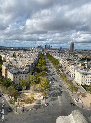 View on la D  fense from the Arc of triumph