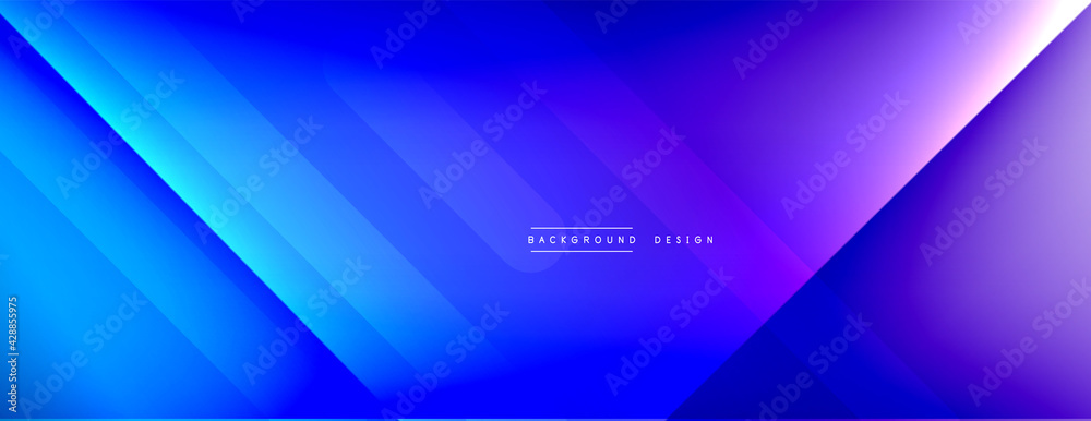 Dynamic lines abstract background. 3D shadow effects and fluid gradients. Modern overlapping forms