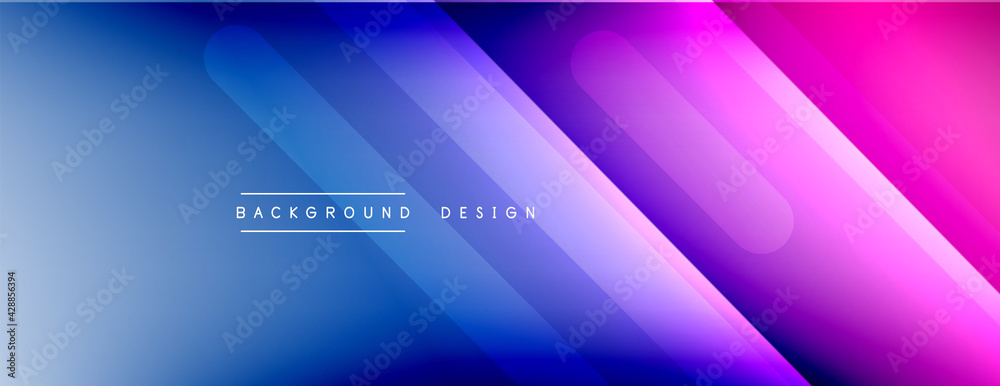 Dynamic lines abstract background. 3D shadow effects and fluid gradients. Modern overlapping forms