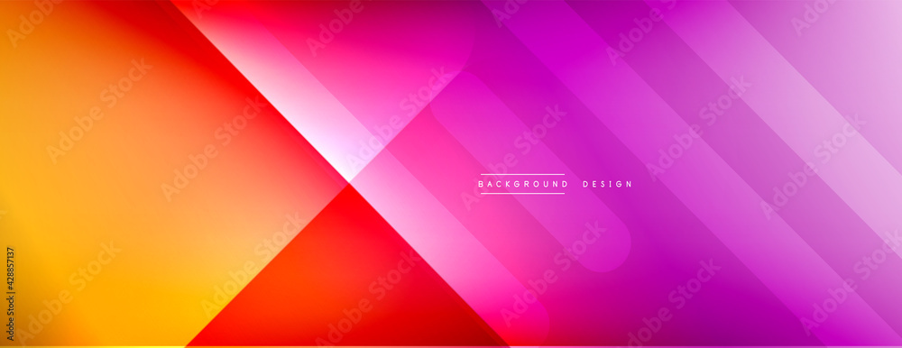 Dynamic lines abstract background. 3D shadow effects and fluid gradients. Modern overlapping forms