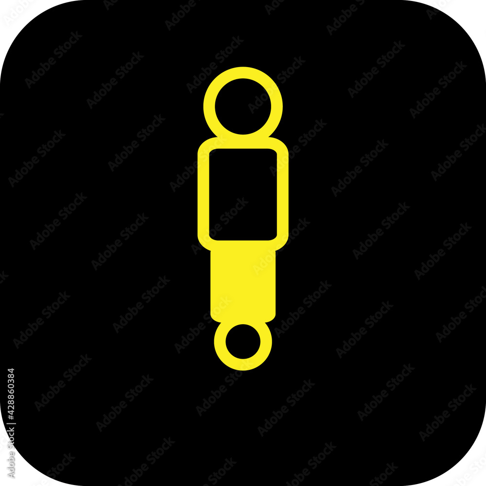 Adaptive Suspension Dampers car warning light symbol StockIllustration Adobe Stock