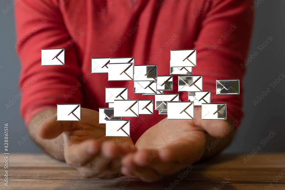 Obraz premium Message Online Chat Social Text Concept