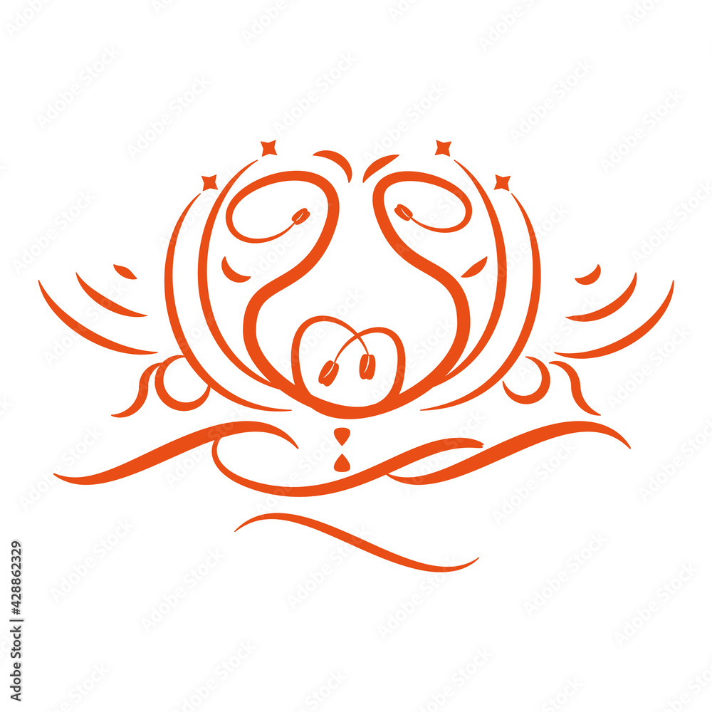 Obraz premium Vintage arabesque floral pattern. Arabic ornament - Vector