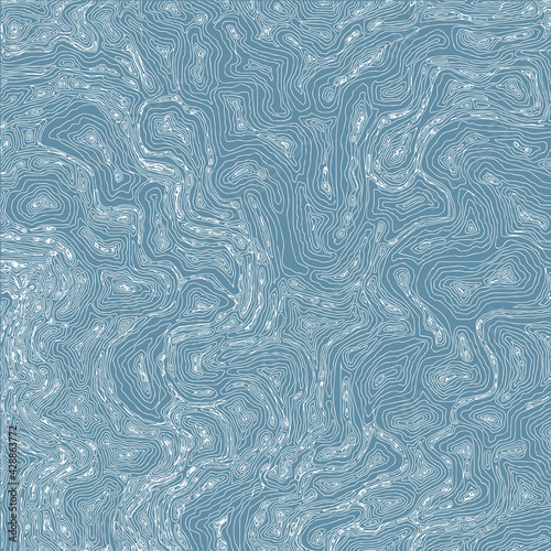 ornate abstract vector pattern of wavy lines and circles