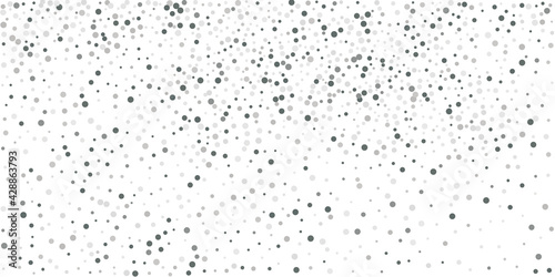 Silver confetti point on a white background. Luxury background.