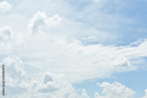 blue nature white sky weather background