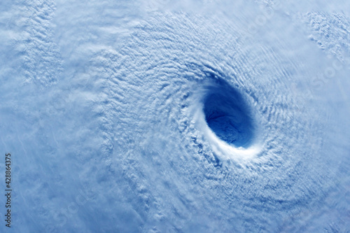 Big hurricane from space. Elements of this image were furnished by NASA.  photo