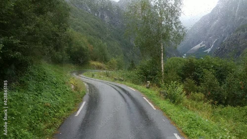 Nature of the Norway near village Flam and the Flam railway Nature of the Norway near village Flam and the Flam railway
