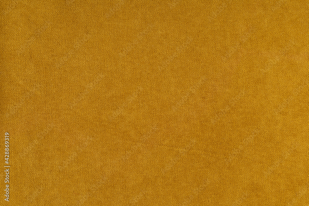 the surface of the curtain fabric mustard-colored canvas, background, texture