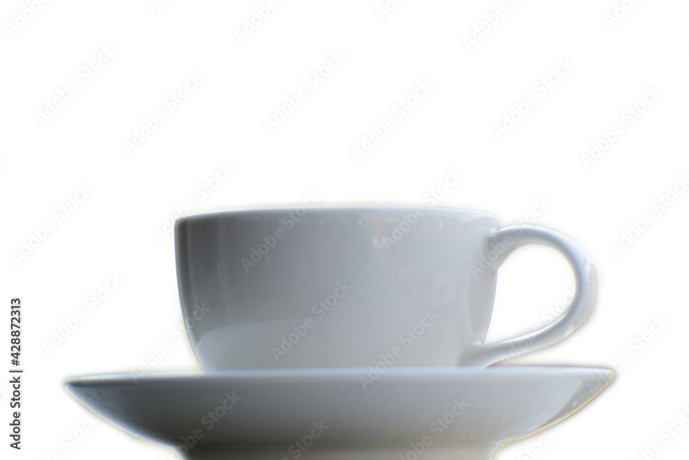 coffee cup on white background and coffee in the morning coffee cup on white background and coffee in the morning