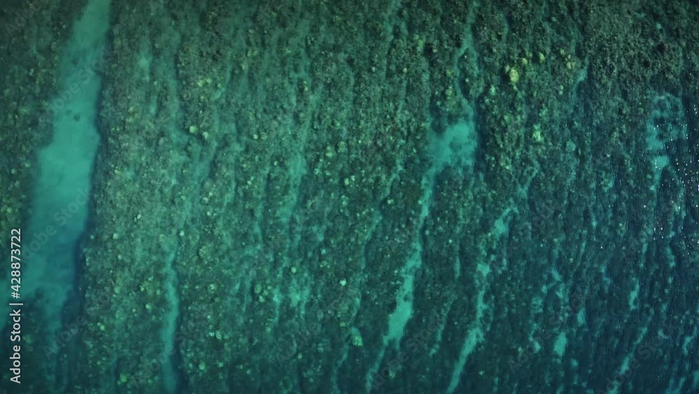 2020 - Excellent aerial shot of the reef in Molokai, Hawaii. 2020 - Excellent aerial shot of the reef in Molokai, Hawaii.