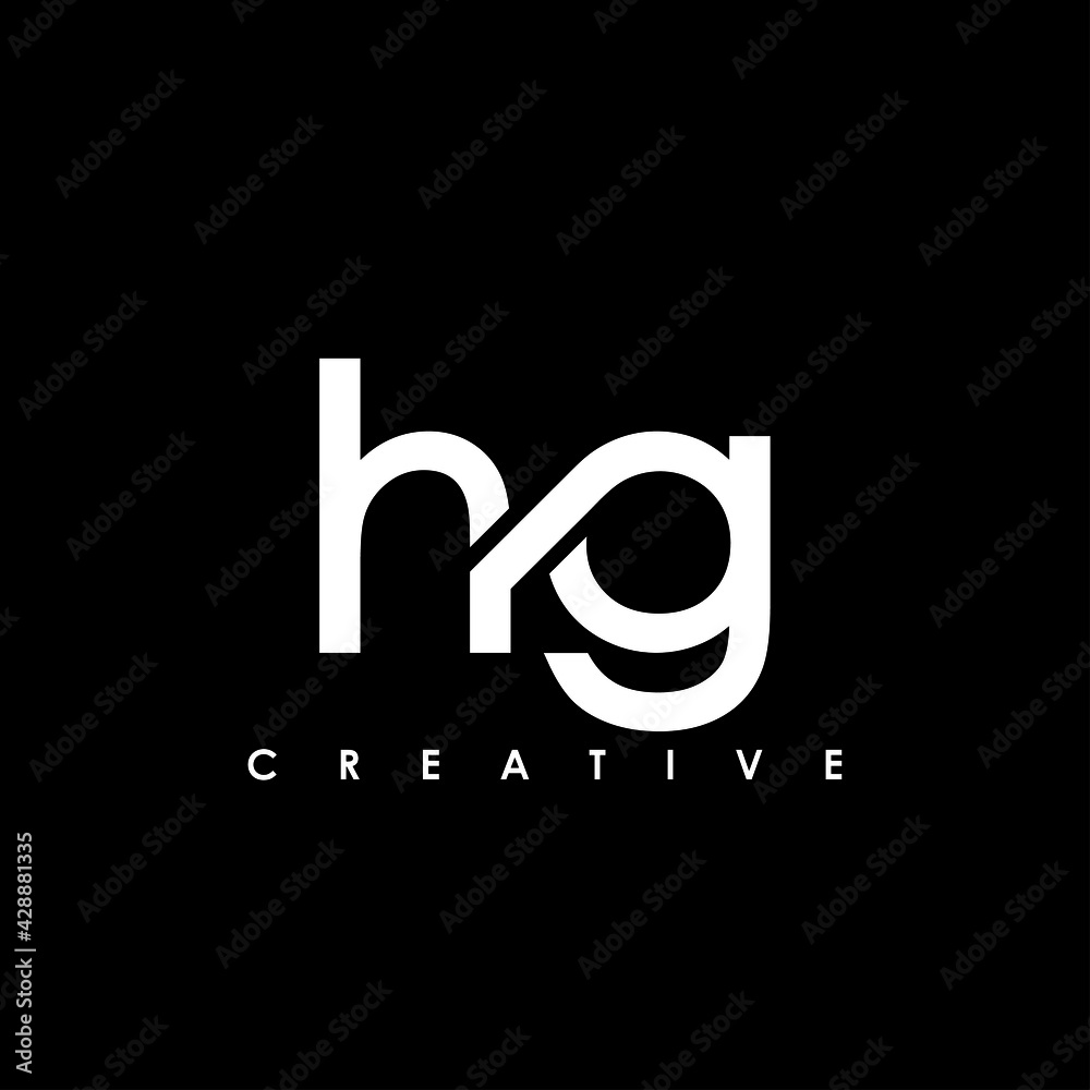 HG Letter Initial Logo Design Template Vector Illustration HG Letter Initial Logo Design Template Vector Illustration