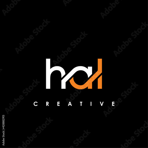 HAL Letter Initial Logo Design Template Vector Illustration