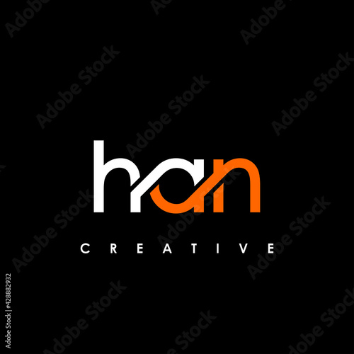 HAN Letter Initial Logo Design Template Vector Illustration