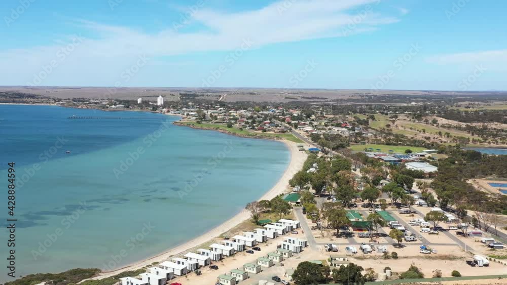 2020 - Excellent aerial shot of Streaky Bay and its village on the coast in Eyre Peninsula, South Australia. 2020 - Excellent aerial shot of Streaky Bay and its village on the coast in Eyre Peninsula, South Australia.