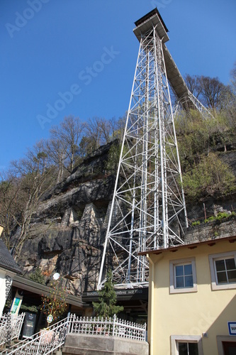 Saksonia Szwajcarska, Bad Schandau wieża - winda