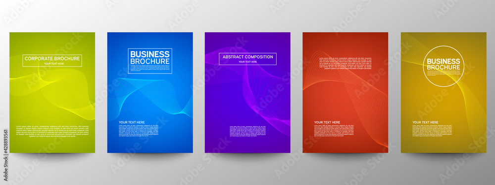 Cover geometric minimal. Set. Vector abstract line pattern for poster design. Set of templates for business brochures. Cool gradients. Graphic pattern for annual album backdrop. Cover geometric minimal. Set. Vector abstract line pattern for poster design. Set of templates for business brochures. Cool gradients. Graphic pattern for annual album backdrop.