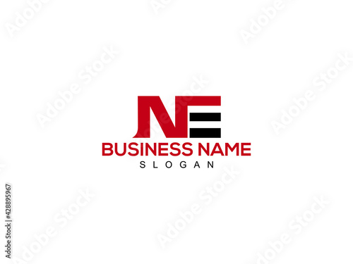 NE Letter Logo, ne logo image vector for business