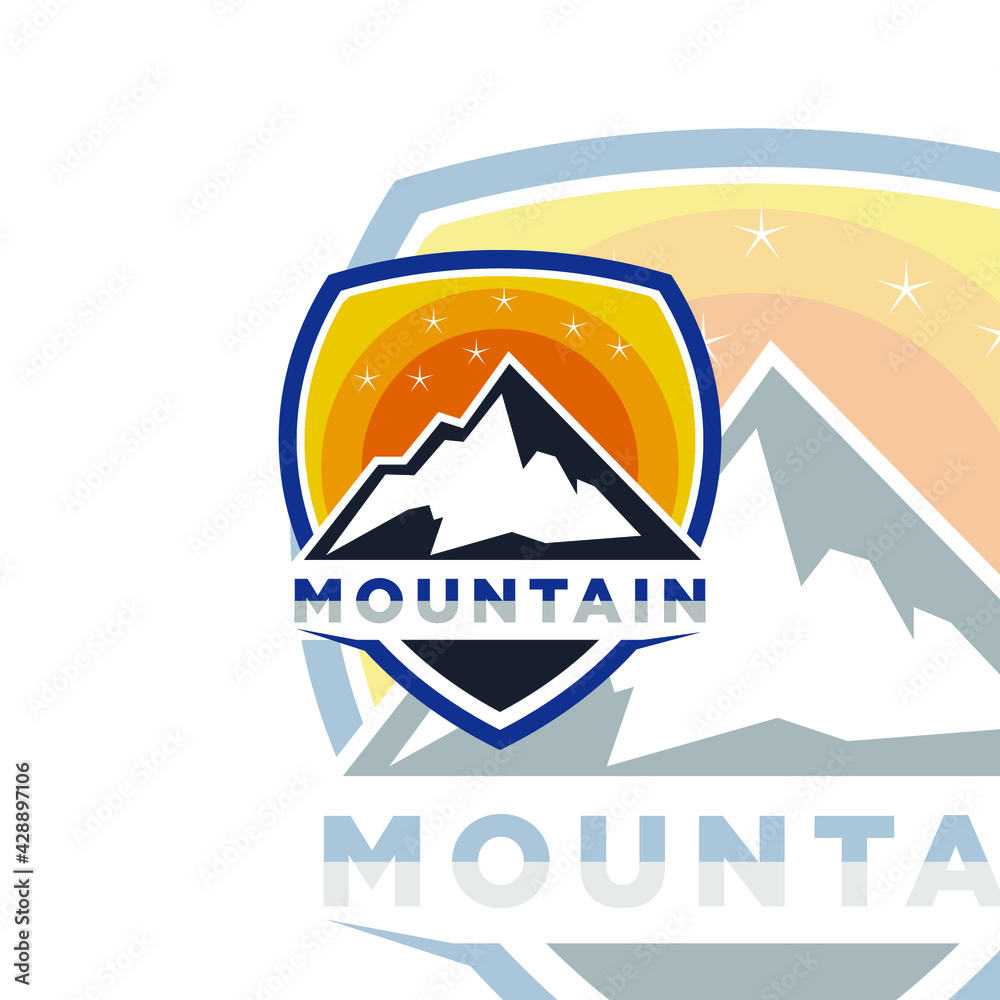 Mountain Logo Template. Vector Illustrator Eps.10