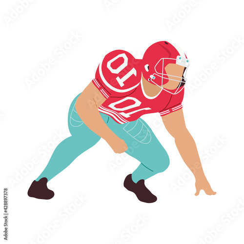 american football player tackling