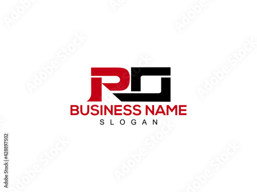 PO Letter Logo, po logo icon vector for business photo