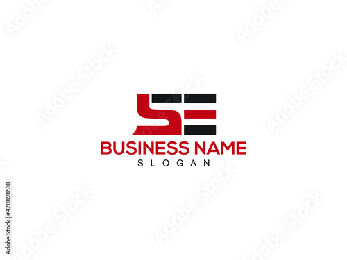 SE Letter Logo, se logo image vector 