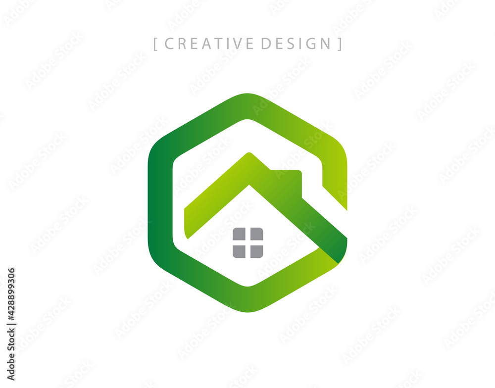 Green House letter G logo icon design element template. Green House letter G logo icon design element template.