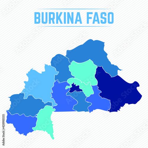 Burkina Faso Detailed Map With Cities