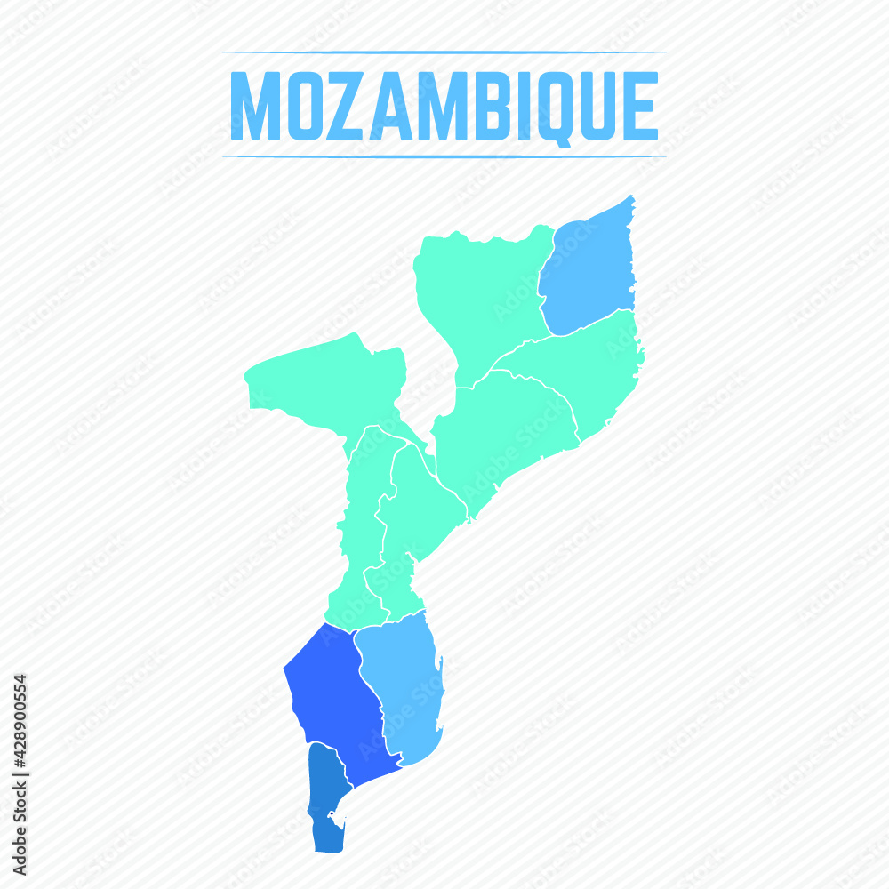 Mozambique Detailed Map With Regions