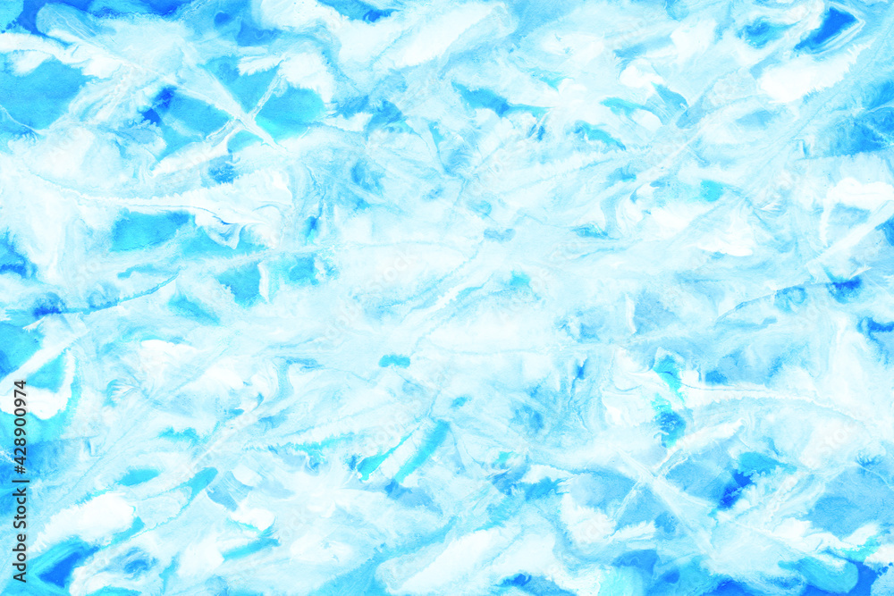 pastel color blue sky and cloud abstract on natural watercolor paint background, line art pastel color blue sky and cloud abstract on natural watercolor paint background, line art