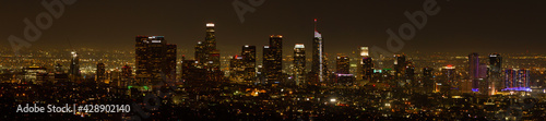 Los Angeles skyline at night 