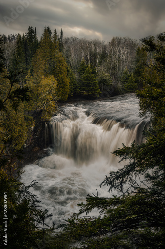 Waterfall in spring