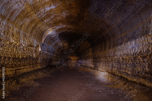 Abandoned prospecting adit. Tunnel at limestone at abandoned mine © Mulderphoto