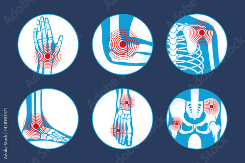 six rheumatology icons
