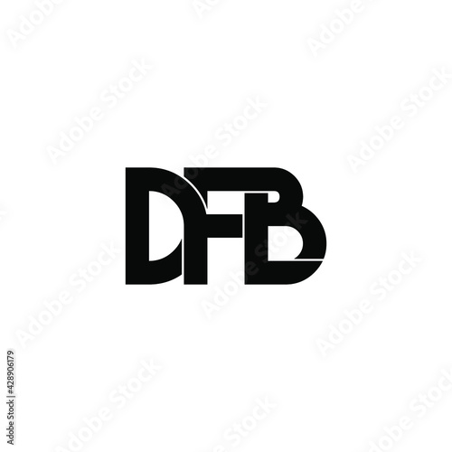 dfb letter original monogram logo design