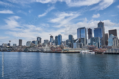 Seattle Downtown as seen from Elliot Bay