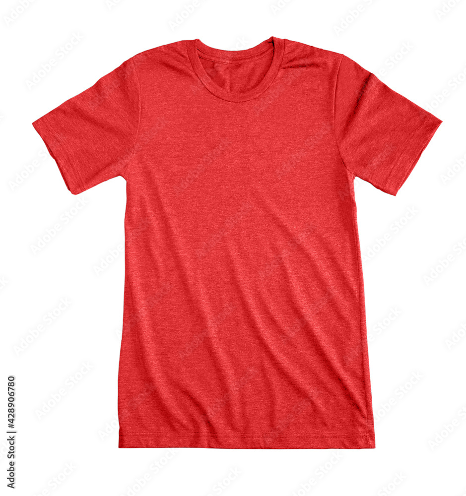 Red Heather Tee Shirt Blank Red Heather Tee Shirt Blank