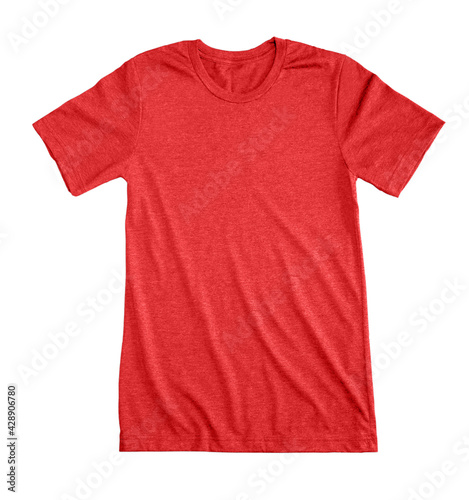 Red Heather Tee Shirt Blank