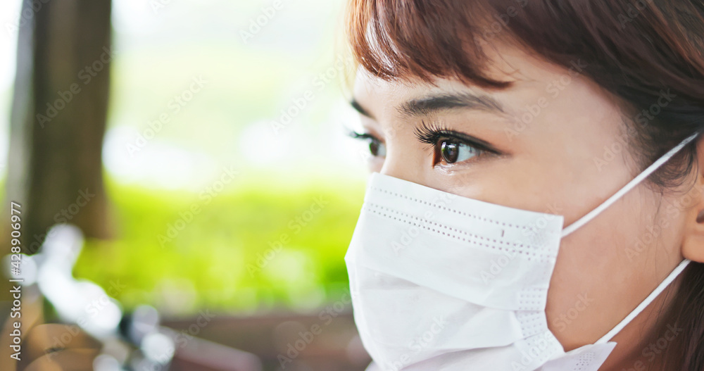asian female wears protective mask asian female wears protective mask