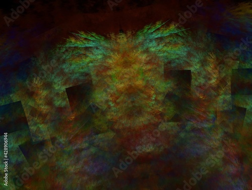 Imaginatory fractal background generated Image