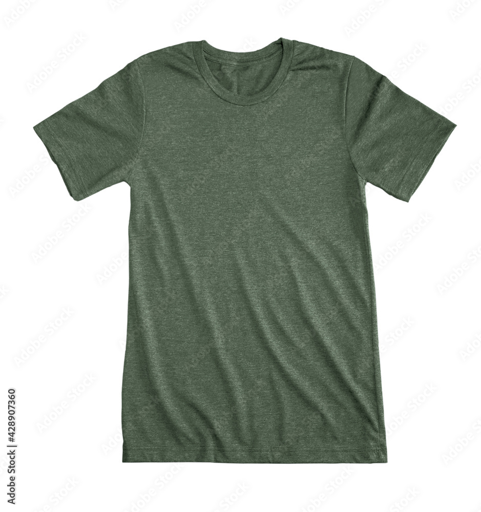 Military Green Heather Tee Shirt Blank Military Green Heather Tee Shirt Blank