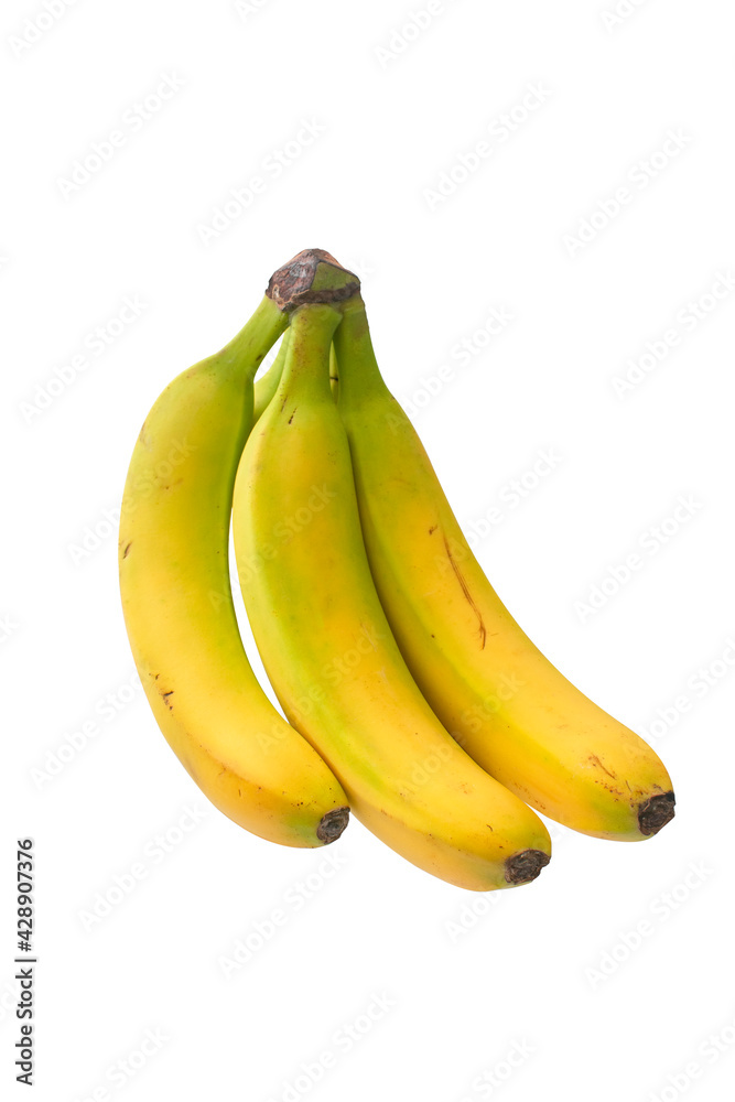  bunch of bananas isolated on white