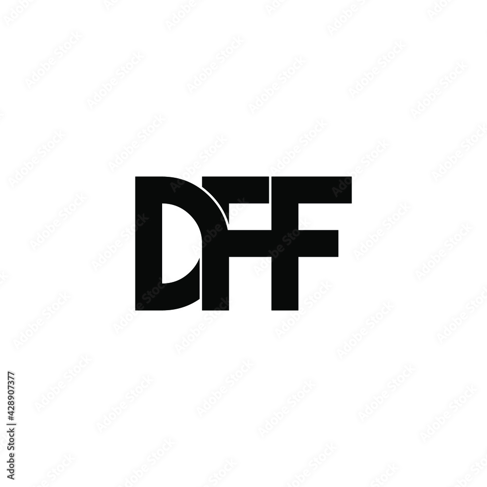 dff letter original monogram logo design dff letter original monogram logo design