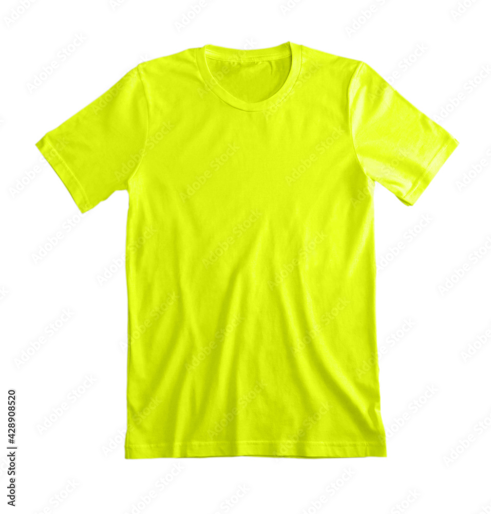 Neon Yellow Tee Shirt Blank Neon Yellow Tee Shirt Blank